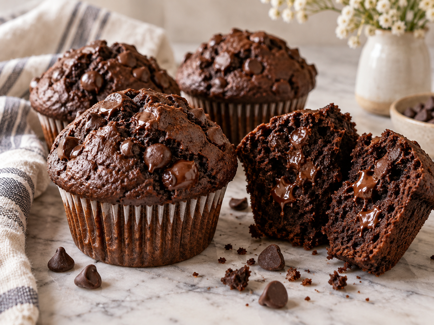 Double Chocolate Muffins