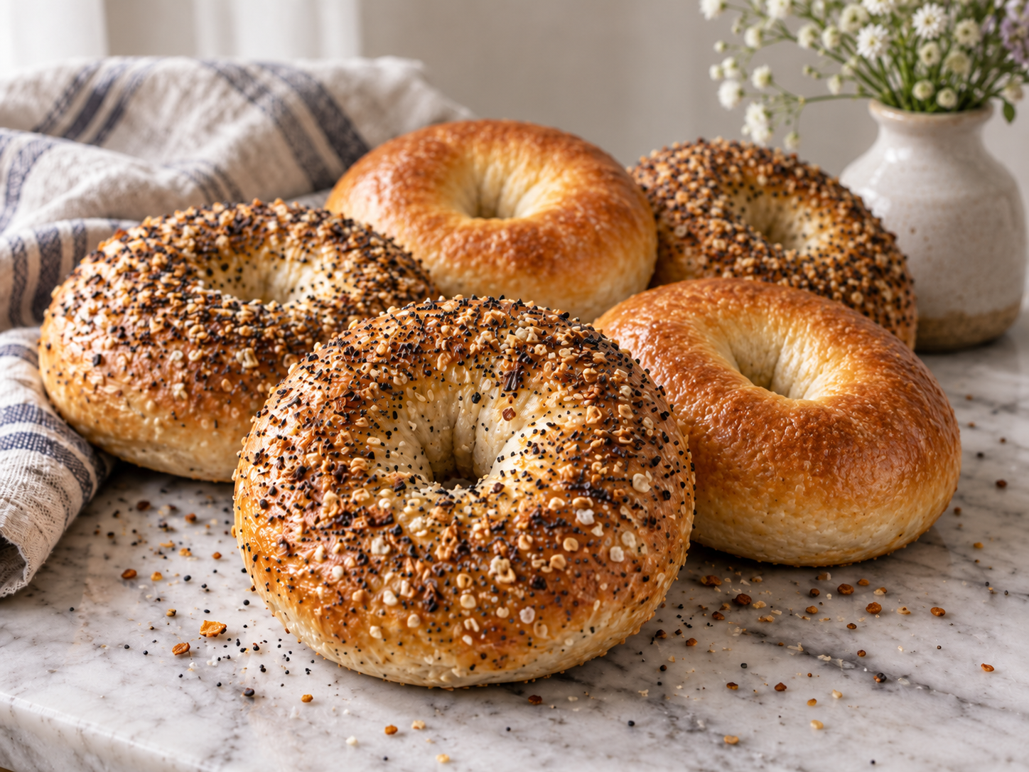 Sourdough Bagels